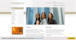Desktop Screenshot of cosmetic-line.si
