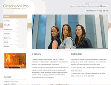 Tablet Screenshot of cosmetic-line.si